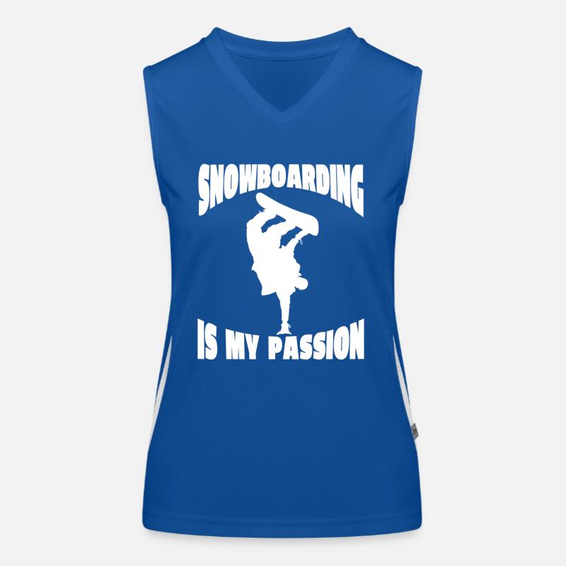 Snowboardfahrer Geschenk Snowboardsport Snowboard Funktionelles Kontrast-Tank Top für Frauen