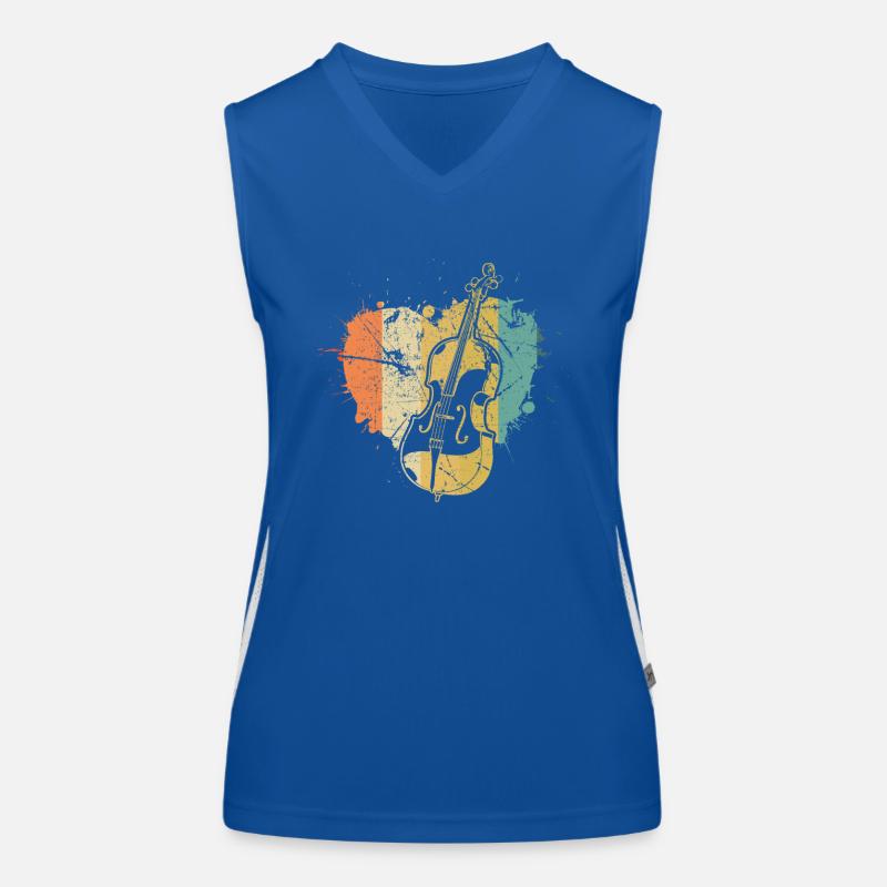 Cello cello player cellist Women's Functional Contrast Tank Top