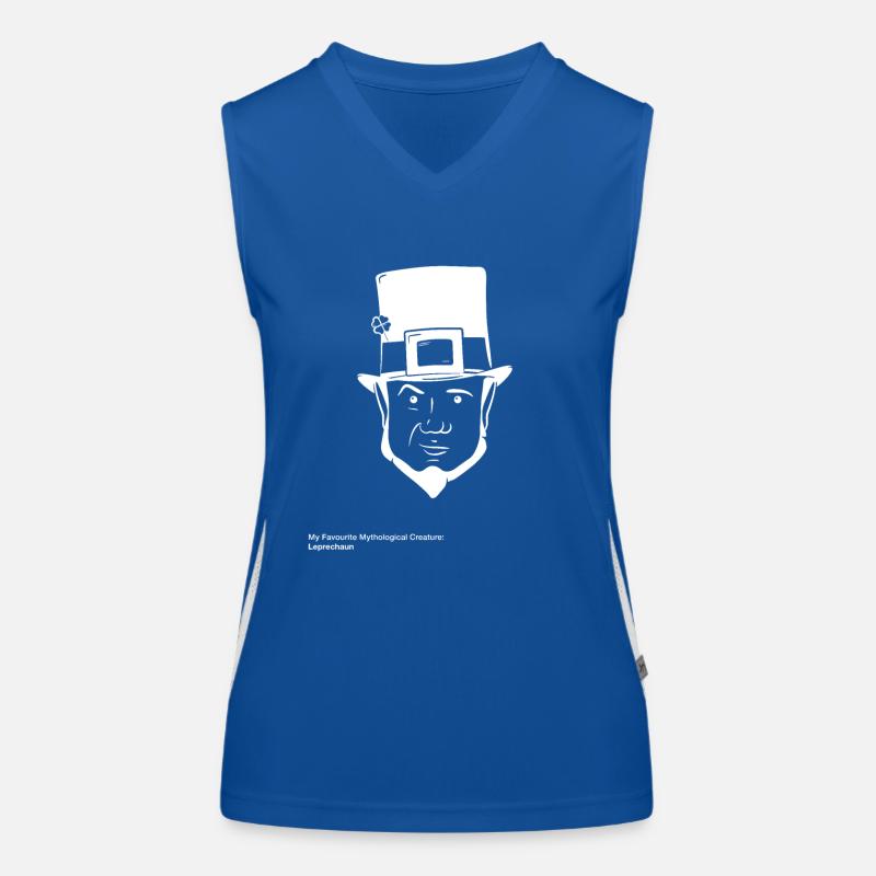 Ma créature mtythologique préférée Leprechaun Débardeur respirant contrasté Femme