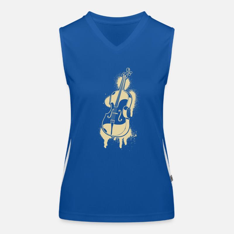 Cello cello player cellist Women's Functional Contrast Tank Top