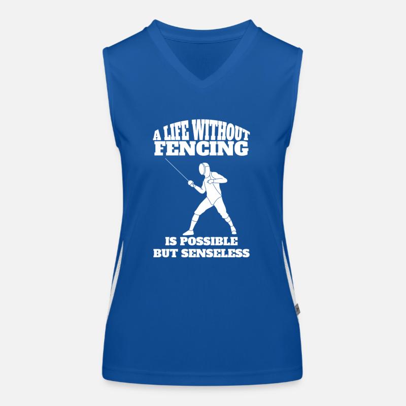 Fechten Geschenk Fechtsport Fechter Fechttraining Funktionelles Kontrast-Tank Top für Frauen