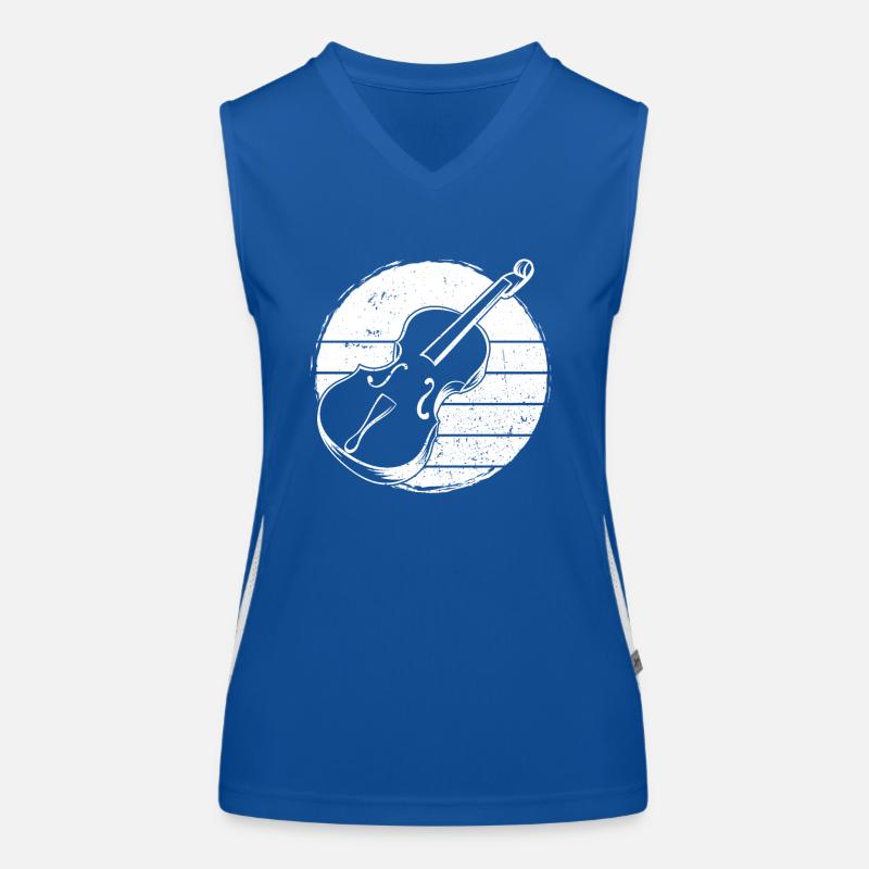 Cello cello player cellist Women's Functional Contrast Tank Top