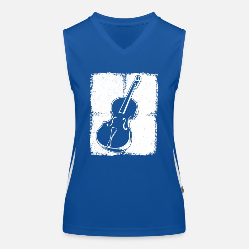 Cello cello player cellist Women's Functional Contrast Tank Top