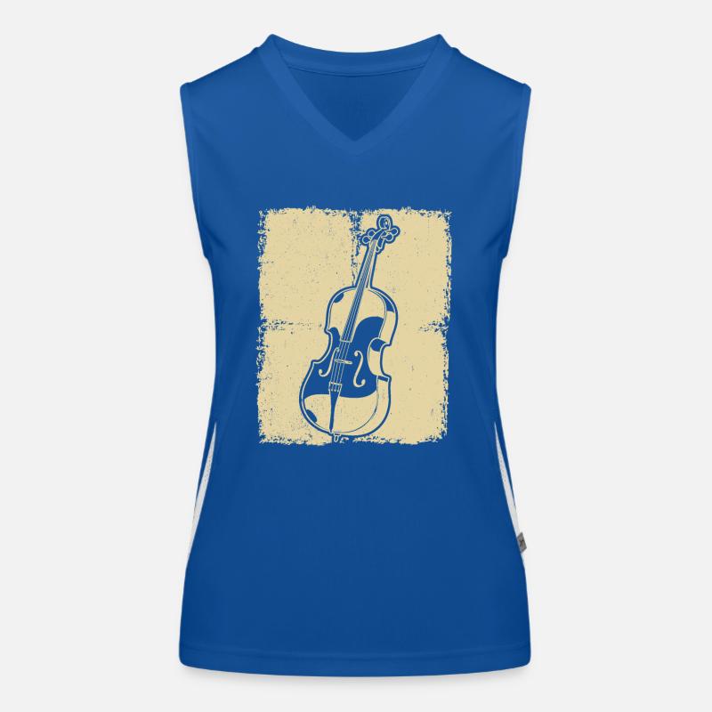 Cello cello player cellist Women's Functional Contrast Tank Top