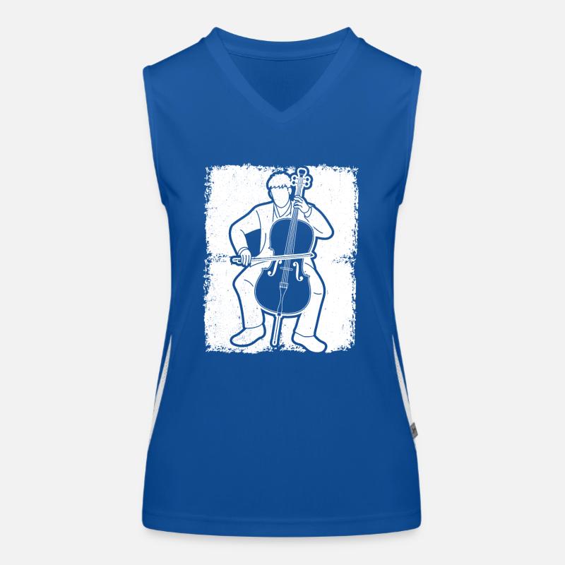 Cello cello player cellist Women's Functional Contrast Tank Top