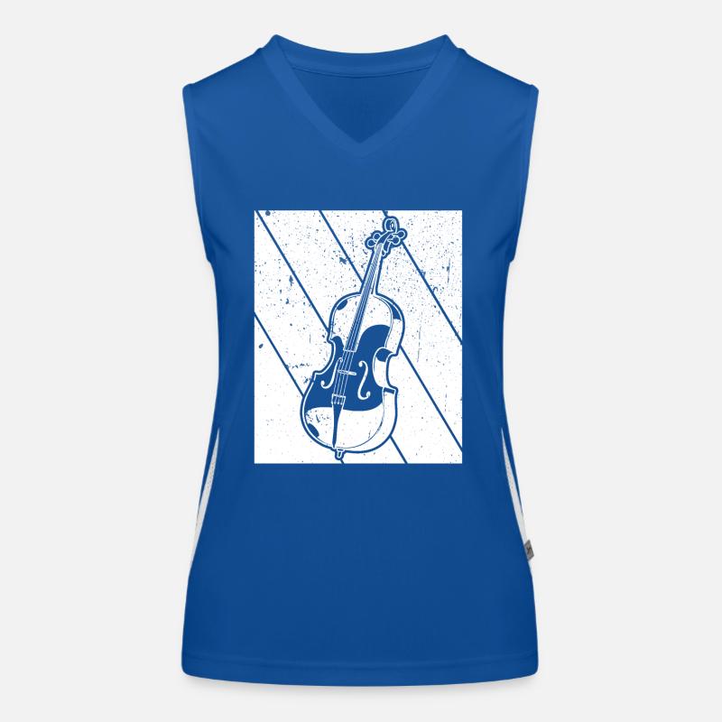Cello cello player cellist Women's Functional Contrast Tank Top