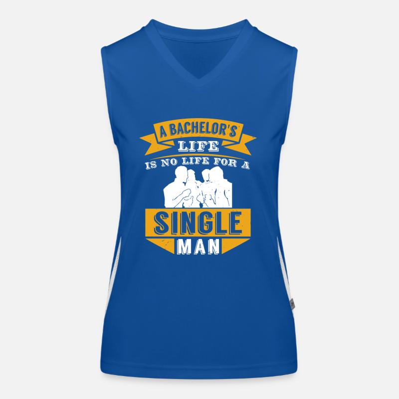 A BACHELOR S LIFE SINGLE MAN Women's Functional Contrast Tank Top