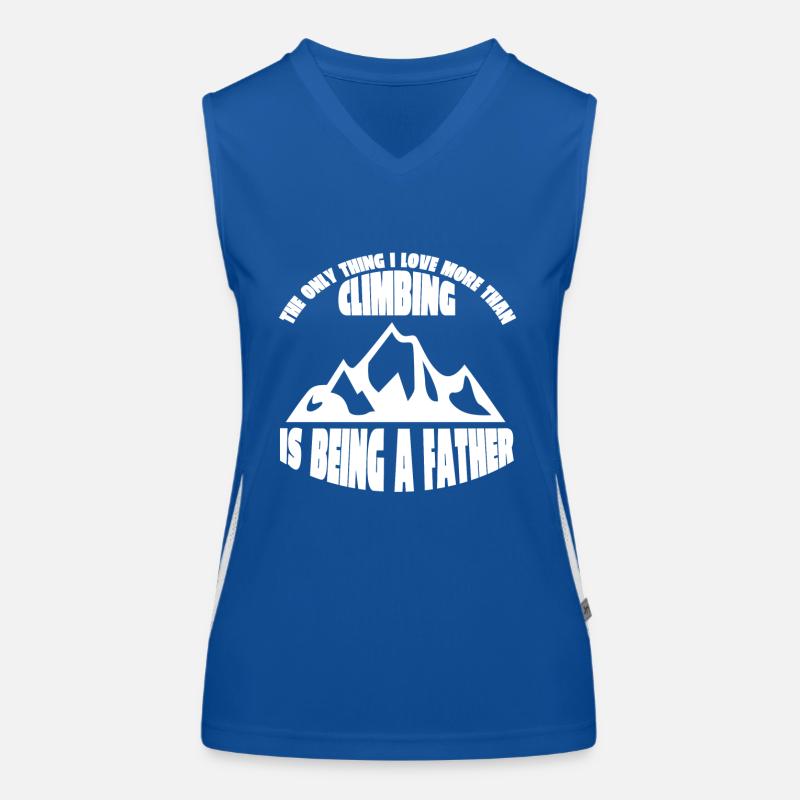 Mountain climbing Climbers Mountaineering Papa Climbing Women's Functional Contrast Tank Top