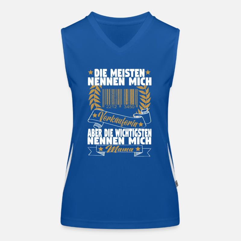 Verkäuferin Muttertag Einzelhandel Verkäufer Funktionelles Kontrast-Tank Top für Frauen