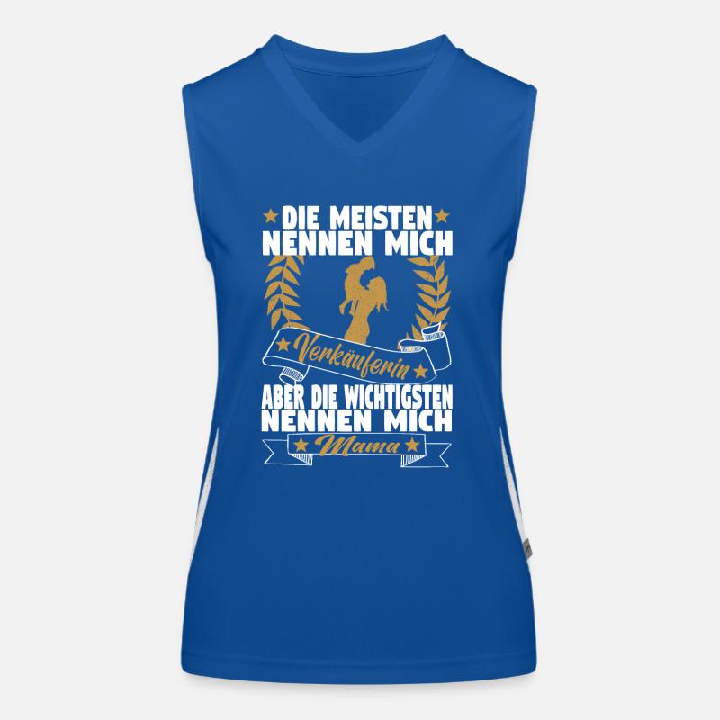 Verkäuferin Muttertag Einzelhandel Verkäufer Funktionelles Kontrast-Tank Top für Frauen