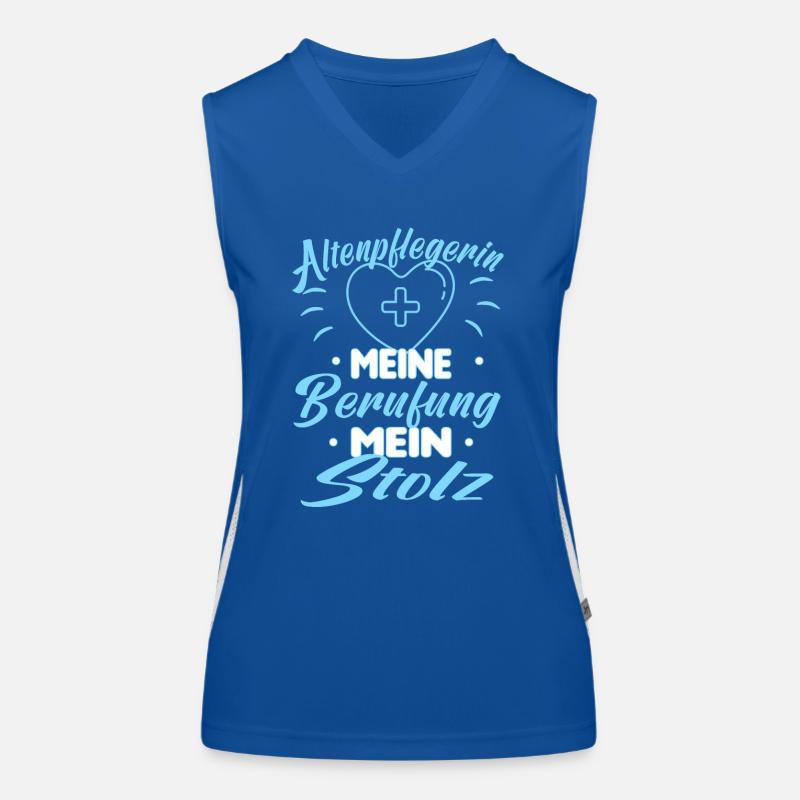 Altenpflegerin Pflegerin Pflegefachkraft Pfleger Funktionelles Kontrast-Tank Top für Frauen