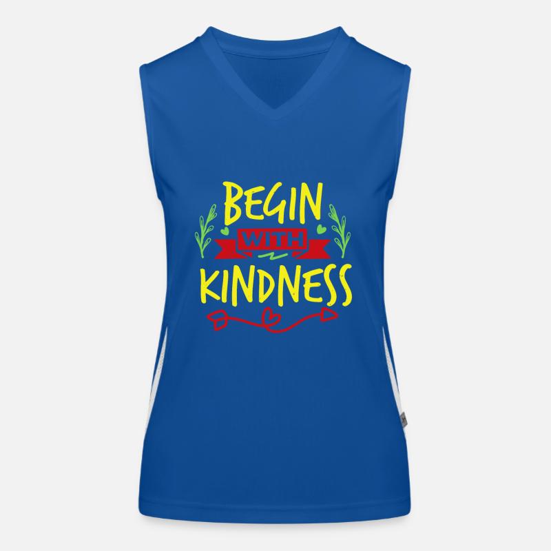 BEGIN WITH KINDNESS Women's Functional Contrast Tank Top