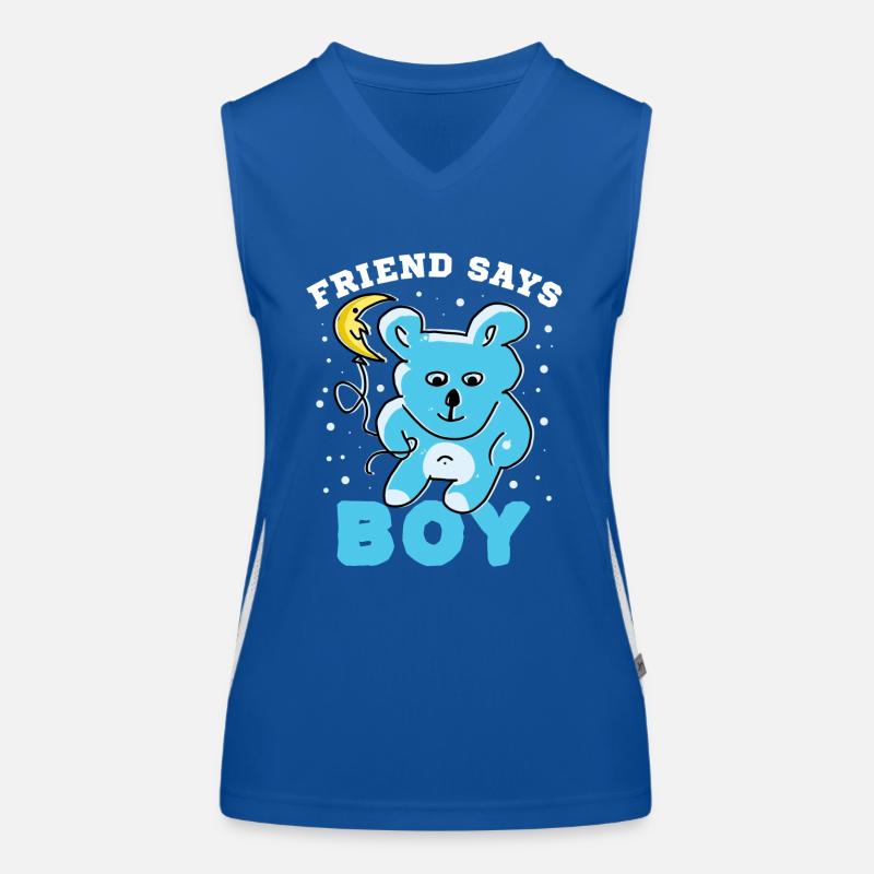 Junge - Babyshower Funktionelles Kontrast-Tank Top für Frauen