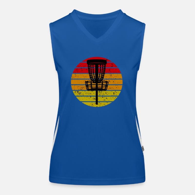 Disc Golf Discgolf Ultimate Discgolf Spieler Disc Funktionelles Kontrast-Tank Top für Frauen