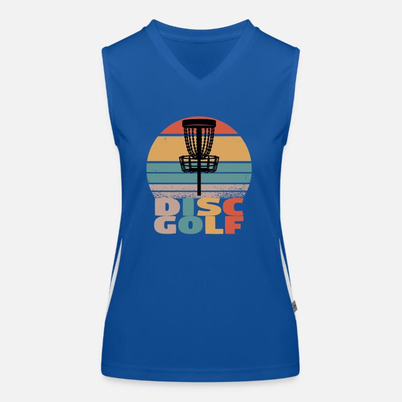 Disc Golf Discgolf Ultimate Discgolf Spieler Disc Funktionelles Kontrast-Tank Top für Frauen