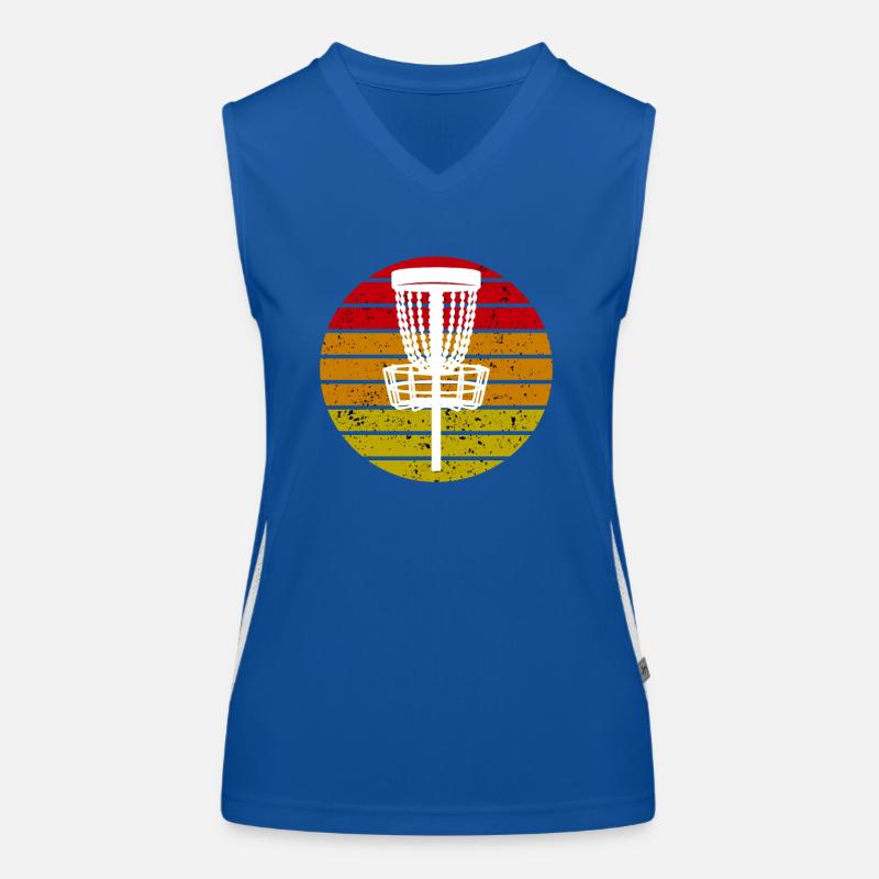 Disc Golf Discgolf Ultimate Discgolf Player Disc Débardeur respirant contrasté Femme