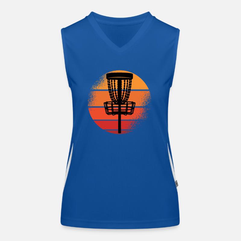 Disc Golf Discgolf Ultimate Discgolf Spieler Disc Funktionelles Kontrast-Tank Top für Frauen