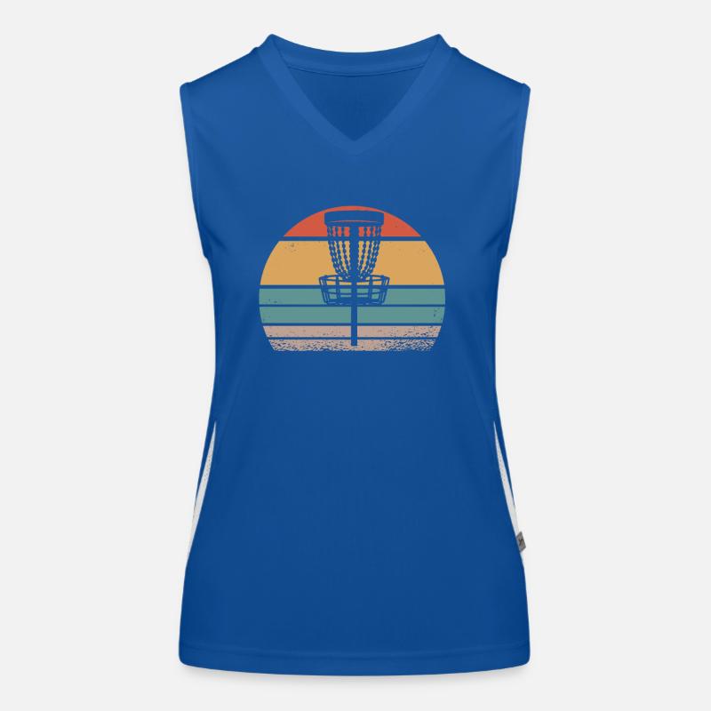 Disc Golf Discgolf Ultimate Discgolf Spieler Disc Funktionelles Kontrast-Tank Top für Frauen