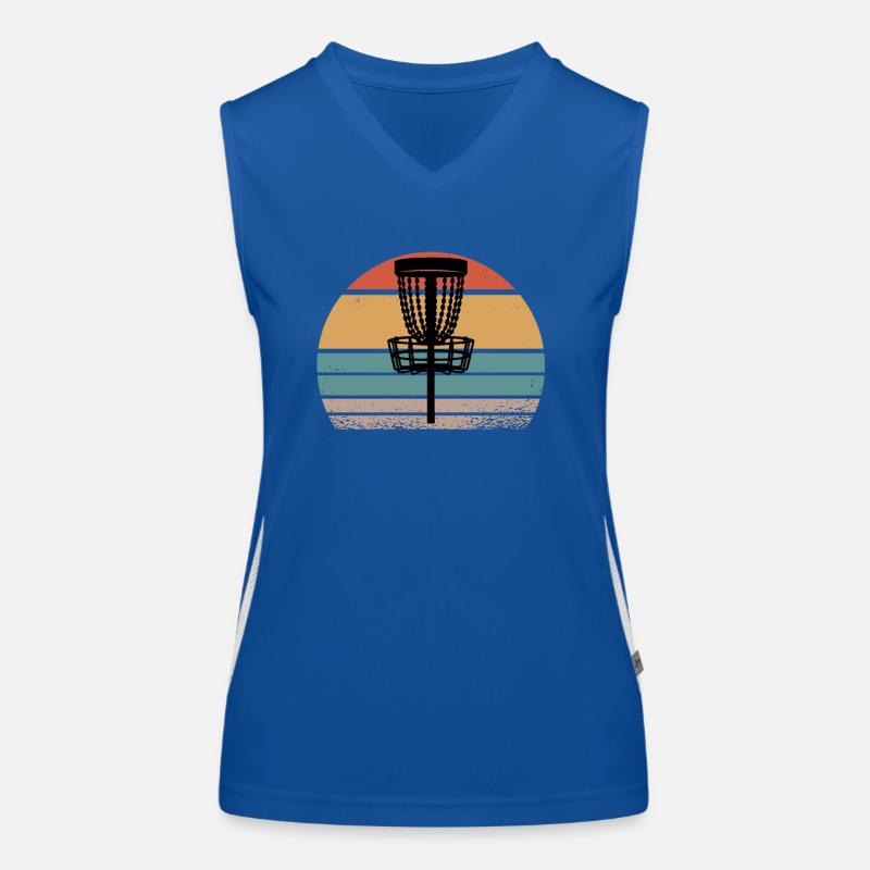Disc Golf Discgolf Ultimate Discgolf Spieler Disc Funktionelles Kontrast-Tank Top für Frauen