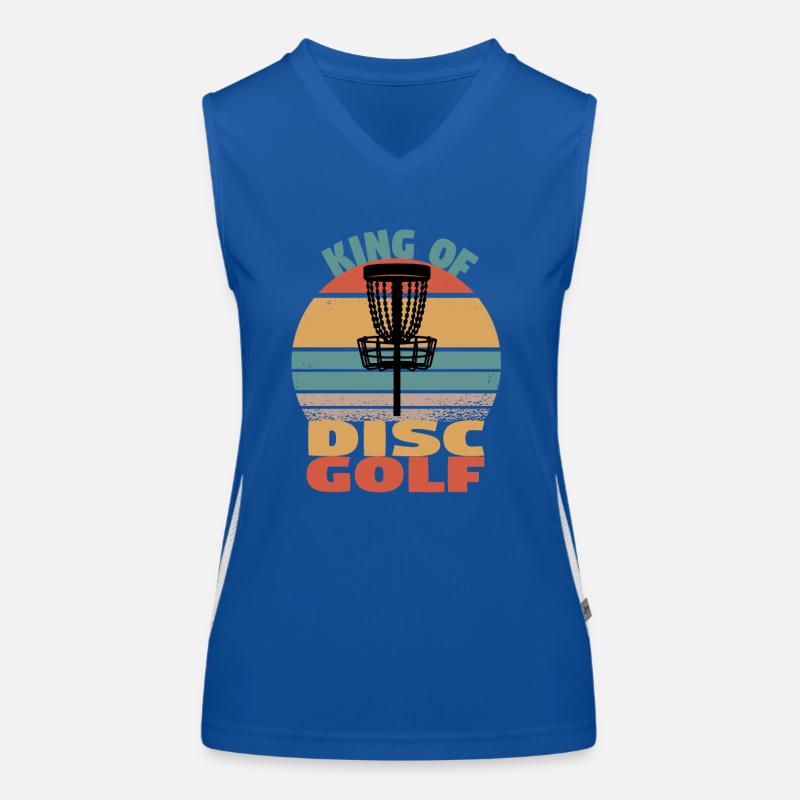 Disc Golf Discgolf Ultimate Discgolf Player Disc Débardeur respirant contrasté Femme