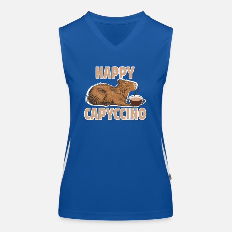 Capybara Capybara Café Cappybara Fans Débardeur respirant contrasté Femme