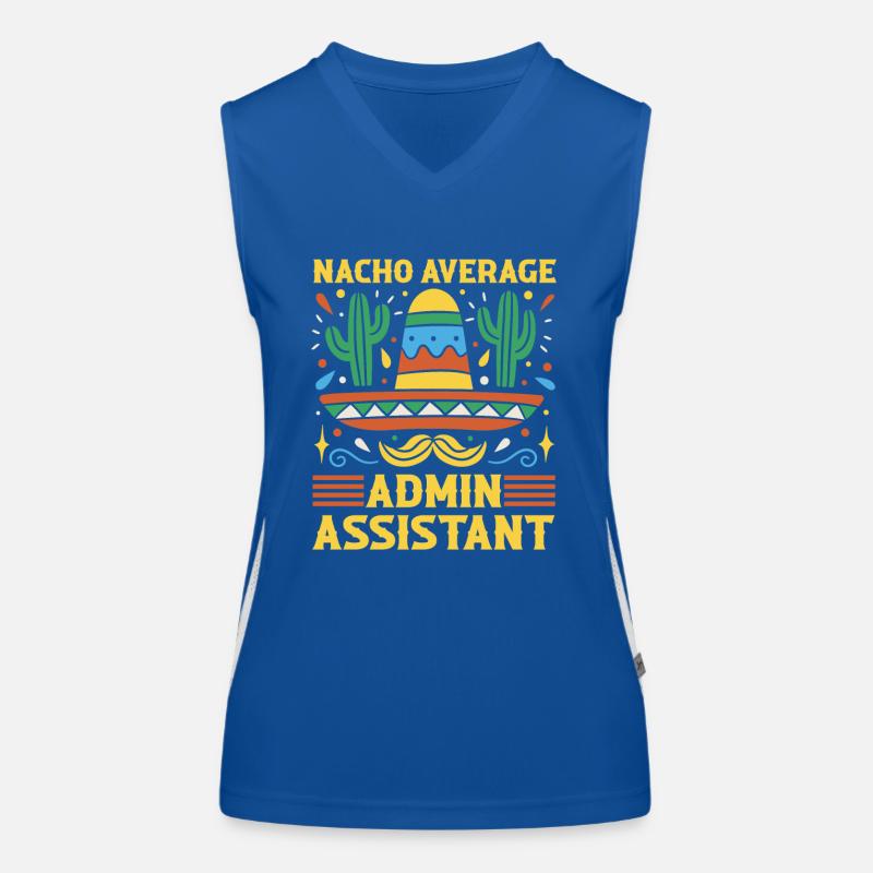 Nacho Average Admin Assistant Cinco De Mayo Débardeur respirant contrasté Femme