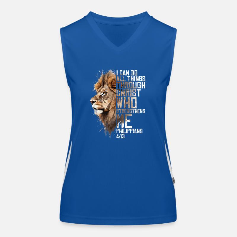 Christian Religious Bible Verse Sayings Scriptures Women's Functional Contrast Tank Top