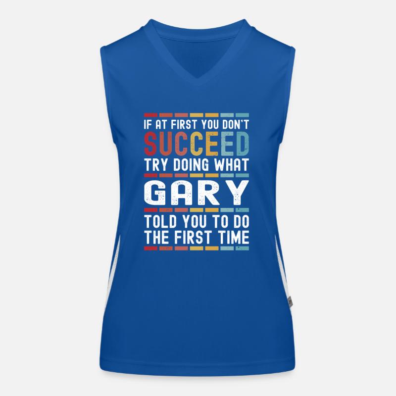 Gary Name Personalized Funny Birthday Christmas Women's Functional Contrast Tank Top