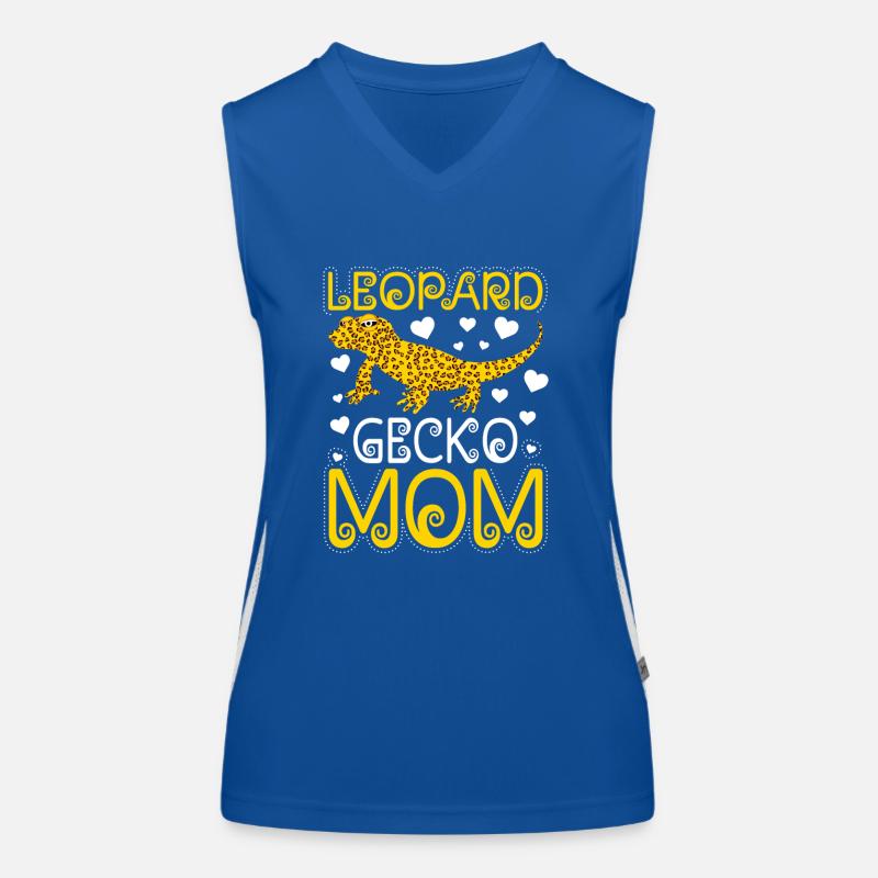 Leopard Gecko Lizard Lover Women's Functional Contrast Tank Top
