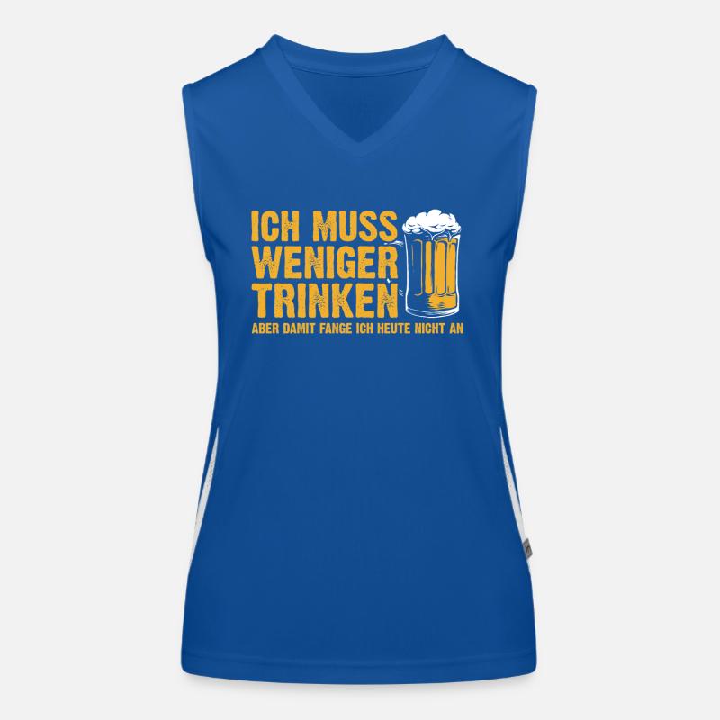Heute nicht Biertrinker Bierliebhaber Bier Sauf Funktionelles Kontrast-Tank Top für Frauen