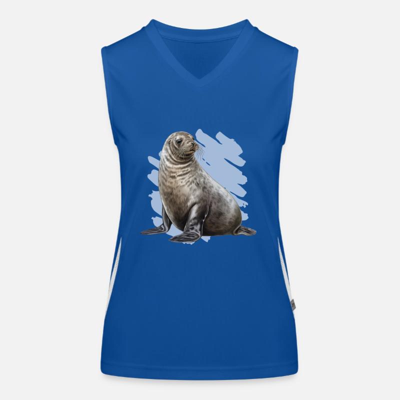 Realistic seal Women's Functional Contrast Tank Top