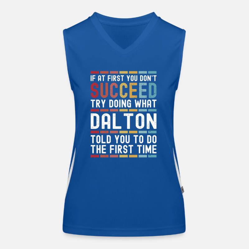 Dalton Name Personalized Funny Birthday Christmas Women's Functional Contrast Tank Top