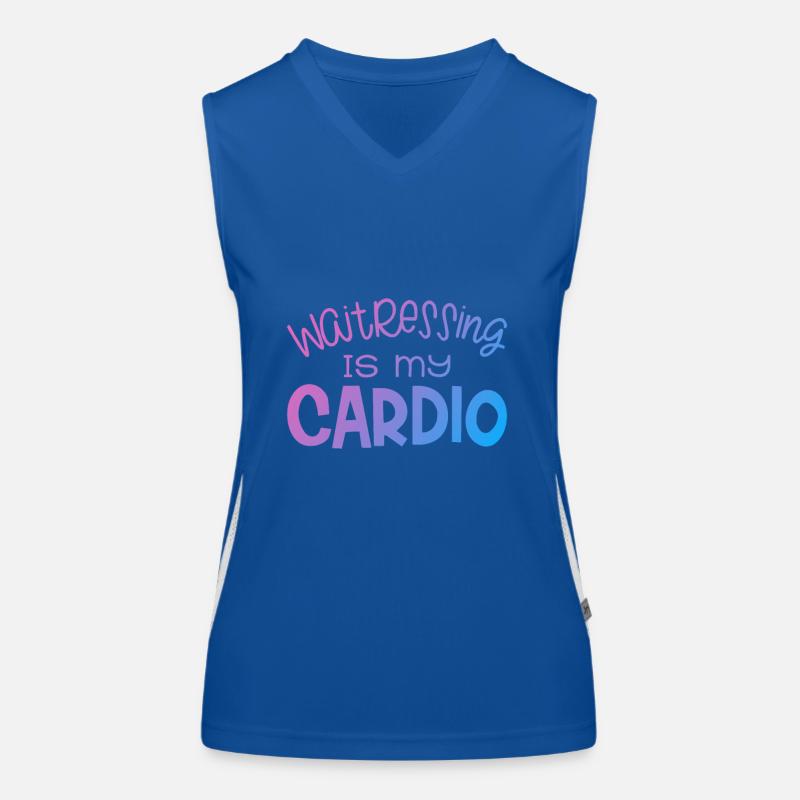 Diner Bar Waitress Waiter Women's Functional Contrast Tank Top