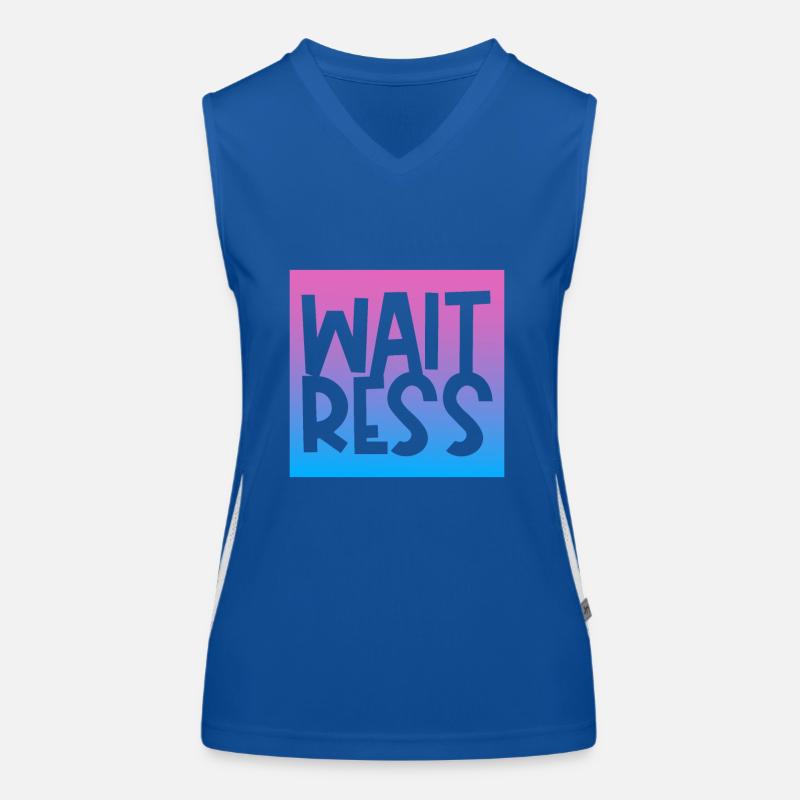 Diner Bar Kellnerin Kellner Funktionelles Kontrast-Tank Top für Frauen