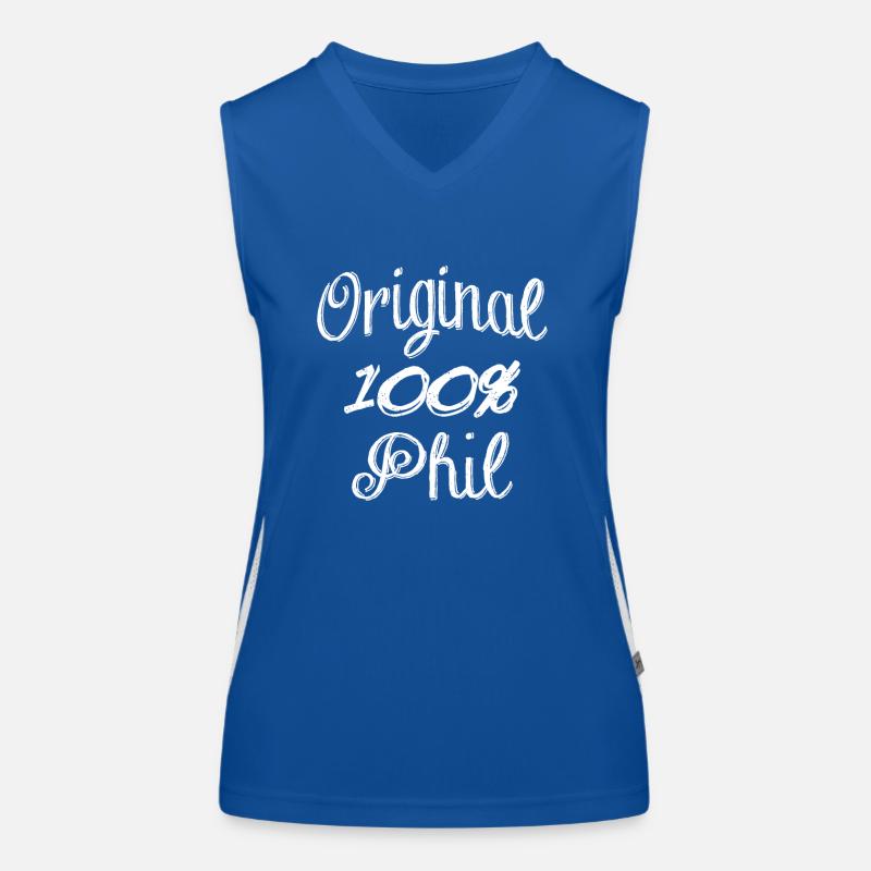 Original 100% Phil Funktionelles Kontrast-Tank Top für Frauen