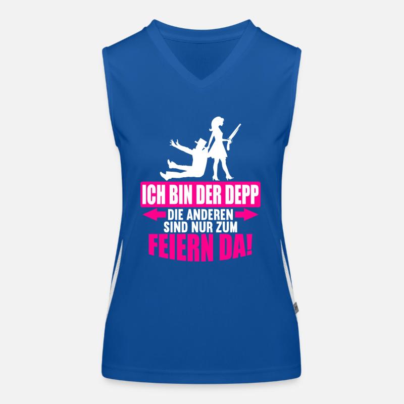 Junggesellenabschied Poltern Polterabend JGA Funktionelles Kontrast-Tank Top für Frauen