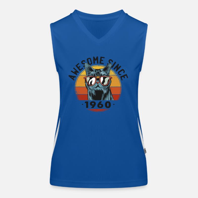 Awesome Since 1960, 63 yr old, 63rd Birthday Women's Functional Contrast Tank Top