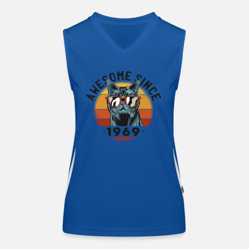 Awesome Since 1969, 54 yr old, 54th Birthday Women's Functional Contrast Tank Top