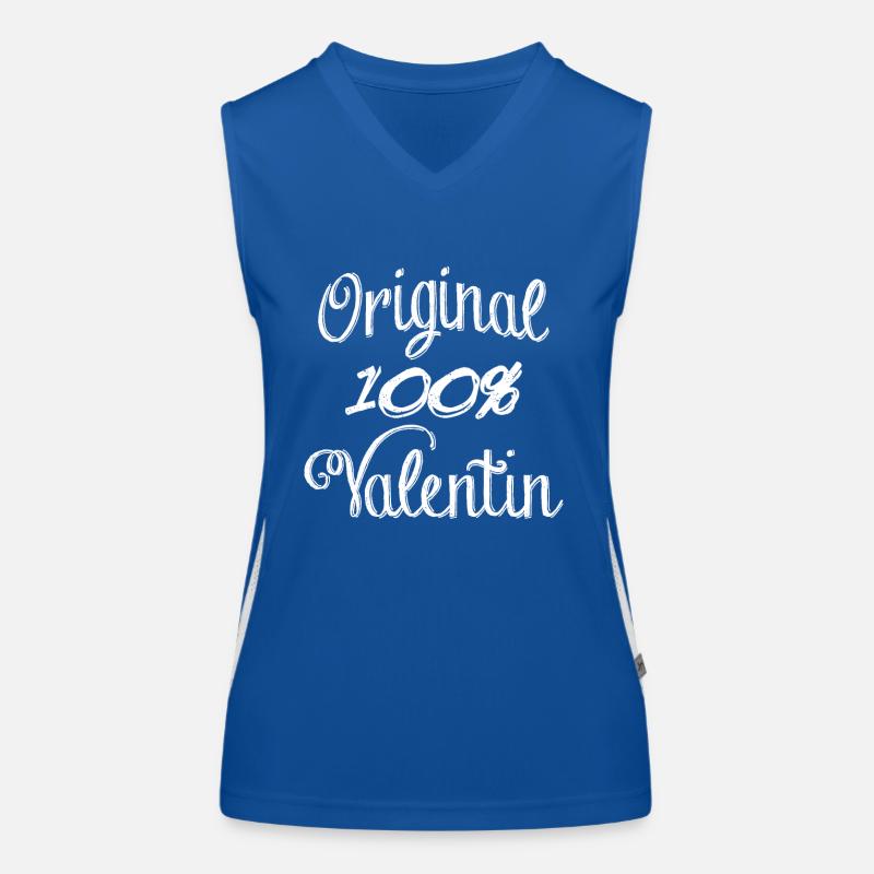 Original 100% Valentin Funktionelles Kontrast-Tank Top für Frauen