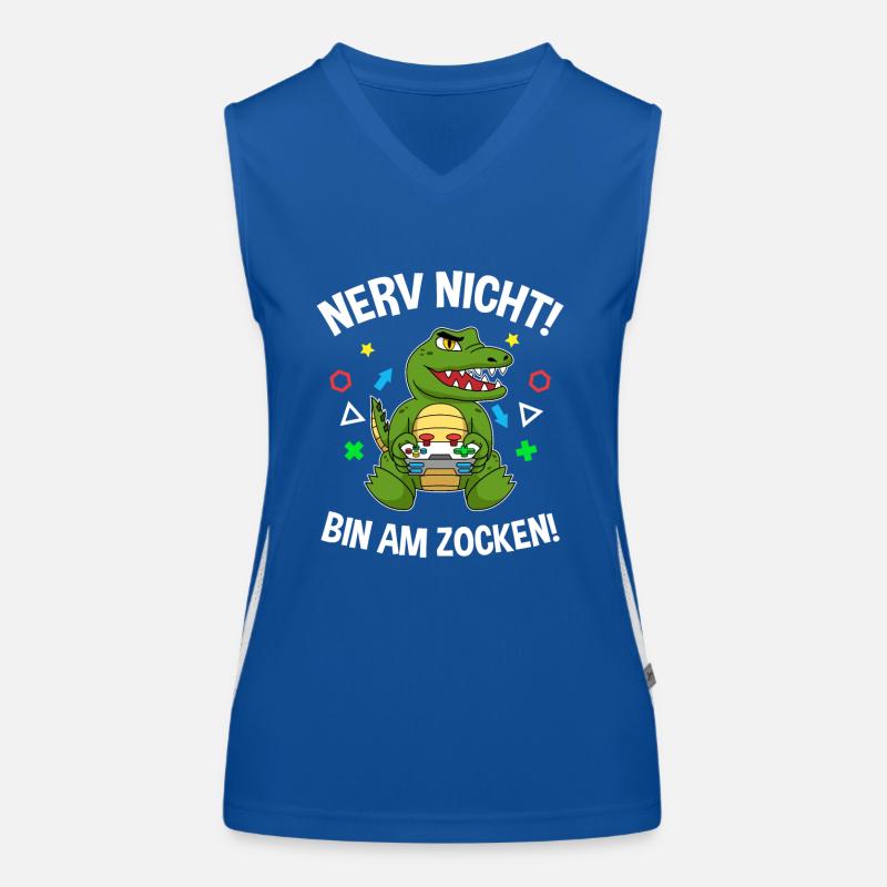 Controller Videospiel Zocker Gamer Computerspiel Funktionelles Kontrast-Tank Top für Frauen