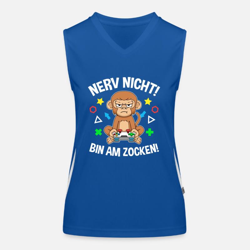 Controller Videospiel Zocker Gamer Computerspiel Funktionelles Kontrast-Tank Top für Frauen