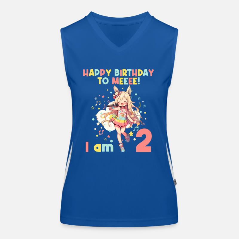 Anime Mandga K-Pop KPop Mädchen 2. Geburtstag Funktionelles Kontrast-Tank Top für Frauen