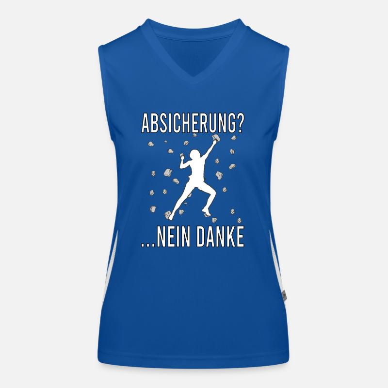 Bouldern Boulder Klettern Boulderer Bouldering Funktionelles Kontrast-Tank Top für Frauen
