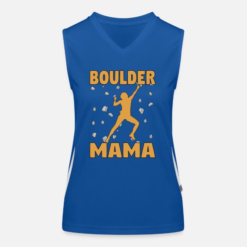 Bouldern Mama Boulder Mutti Boulderer Muttertag Funktionelles Kontrast-Tank Top für Frauen