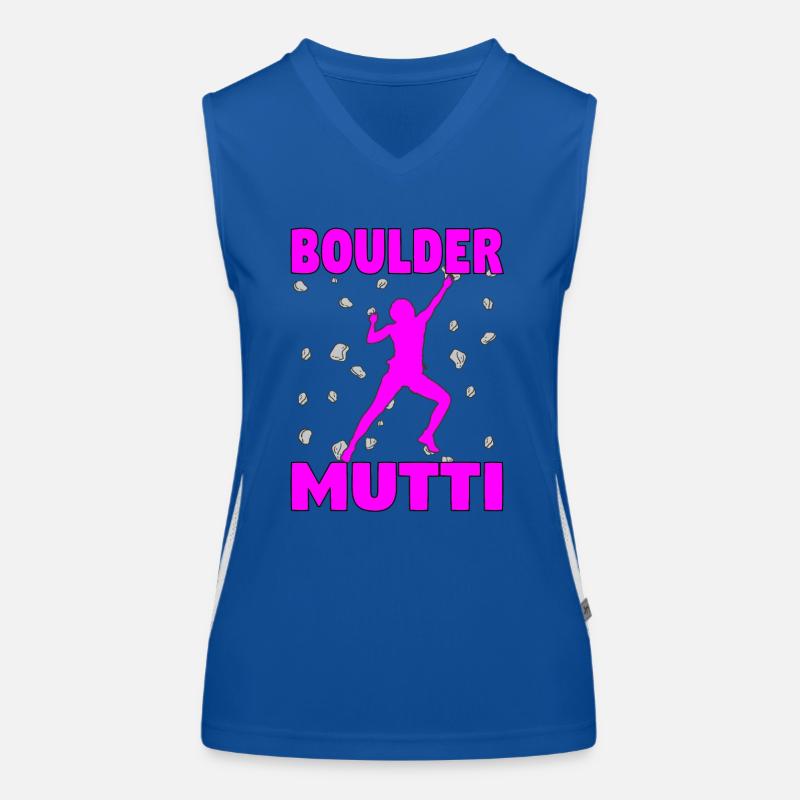 Bouldern Mama Boulder Mutti Boulderer Muttertag Funktionelles Kontrast-Tank Top für Frauen
