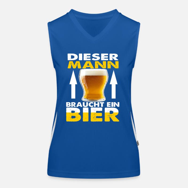 Biertrnker Bierzelt Biergarten Biertrinker kostüm Funktionelles Kontrast-Tank Top für Frauen