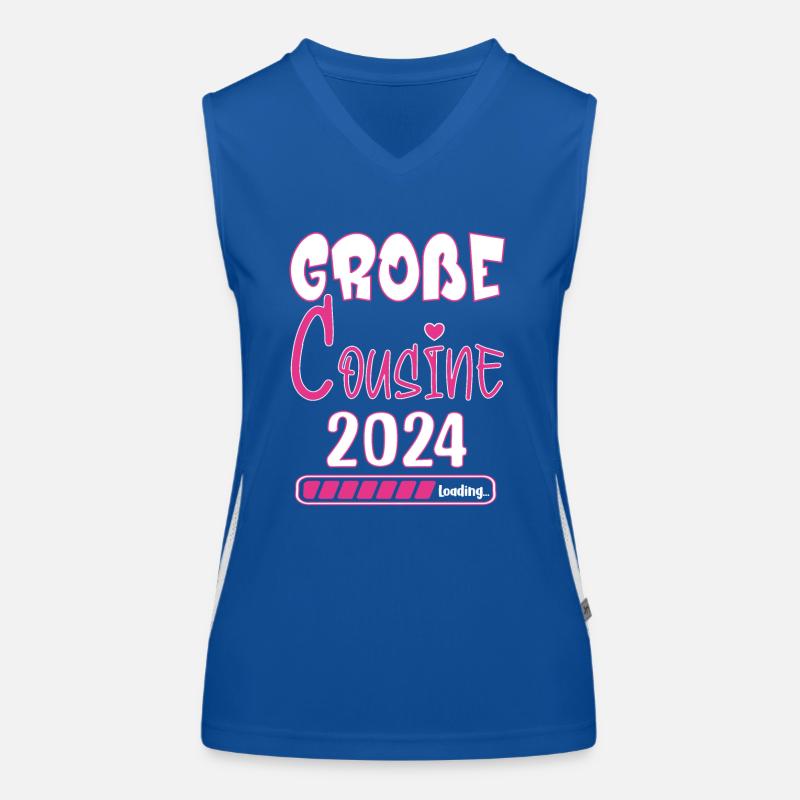 Grosse Cousine 2024 loading Ankündigung Funktionelles Kontrast-Tank Top für Frauen
