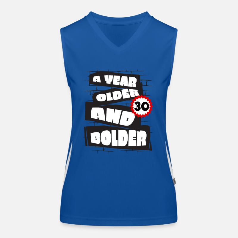 A Year older funny 30 year old Birthday Geburtstag Funktionelles Kontrast-Tank Top für Frauen