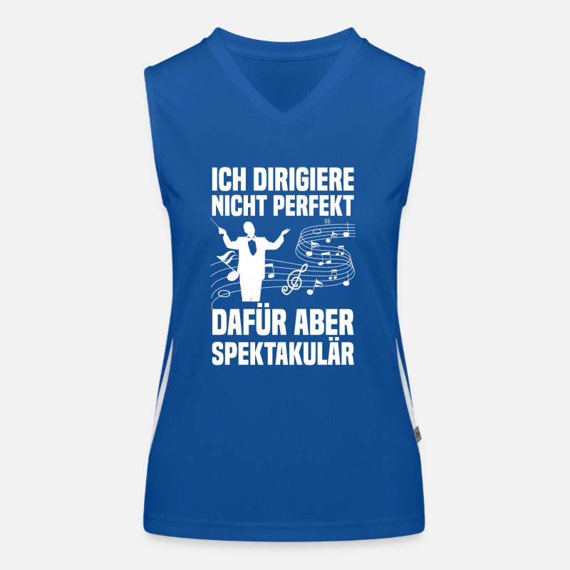 Ich dirigiere Dirigent Chorleiter Dirigenten Funktionelles Kontrast-Tank Top für Frauen