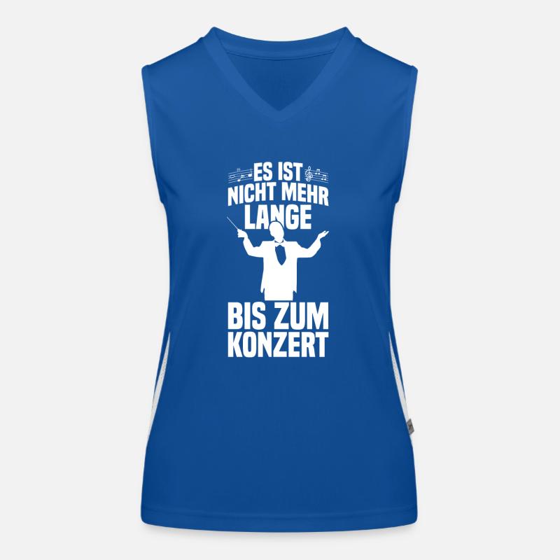 Nicht mehr lange Dirigent Chorleiter Dirigenten Funktionelles Kontrast-Tank Top für Frauen